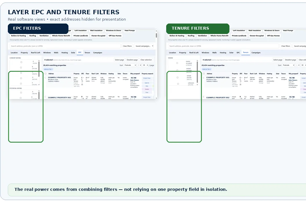 EPC Atlas EPC property intelligence interface